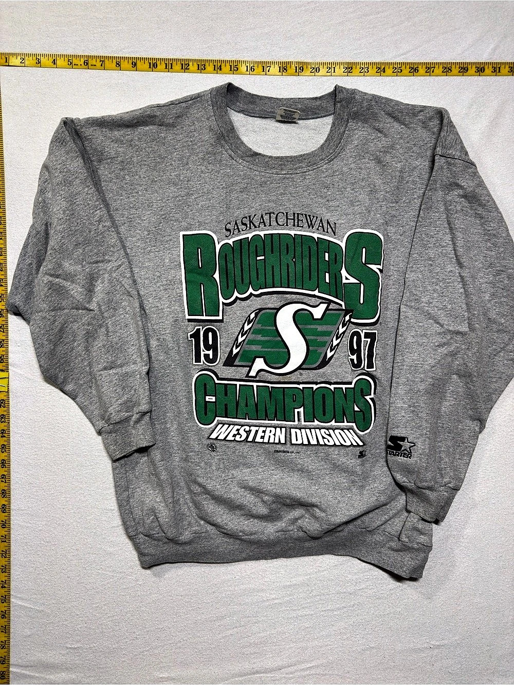 Starter Saskatchewan Roughriders 1997 Western Division Champions Sweatshirt